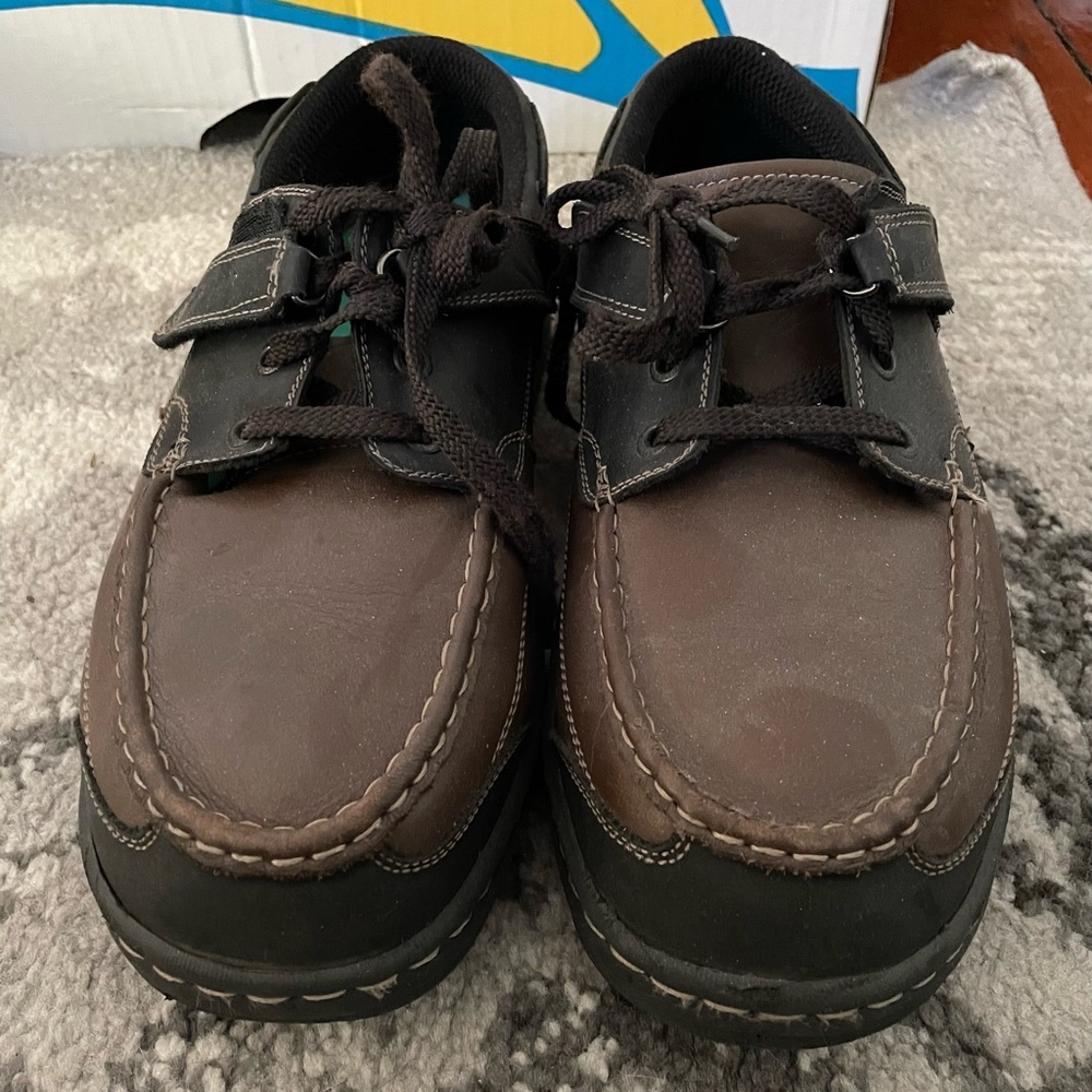 OrthoFeet Baton Rouge Tieless Brown Men’s Size 11.5 Wide